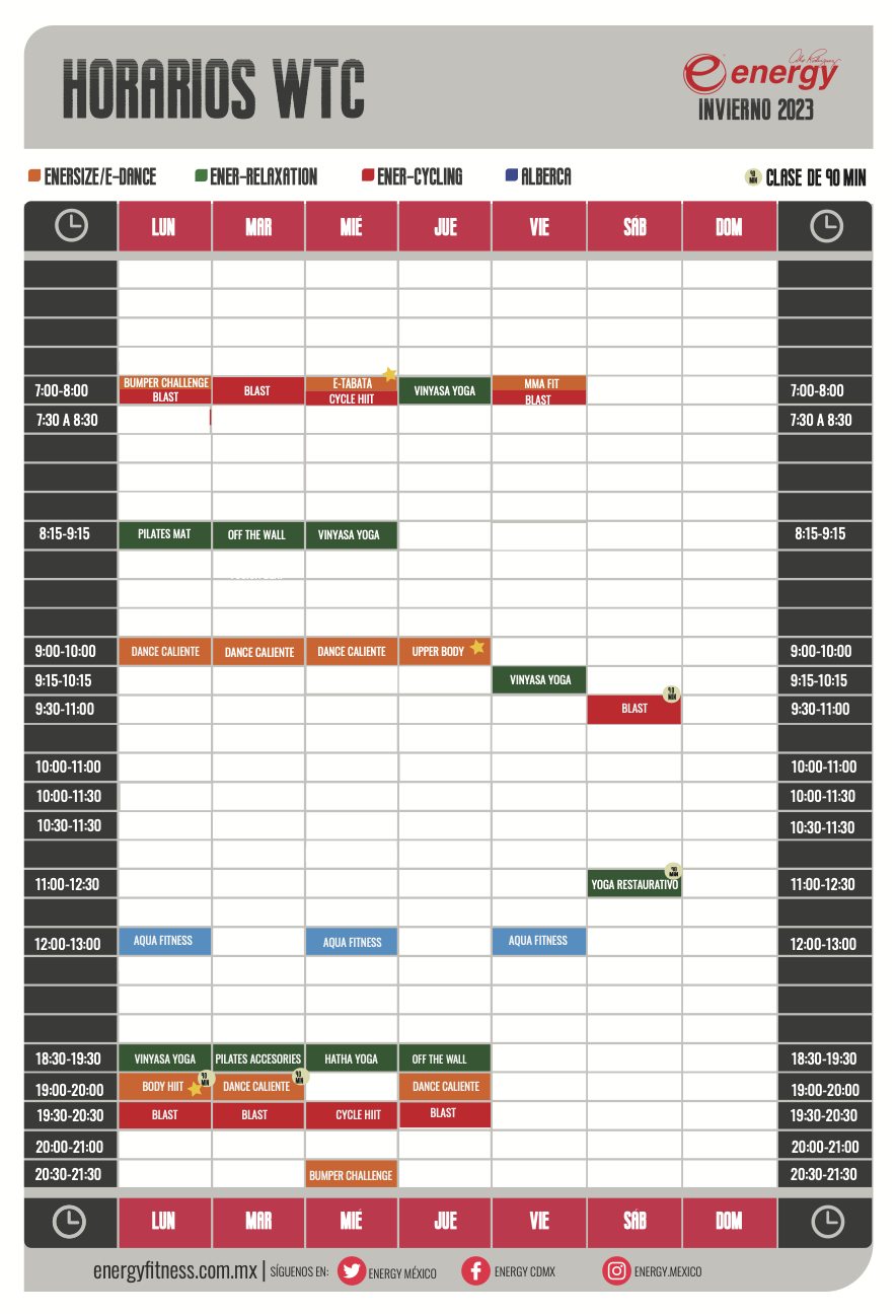 Horarios WTC