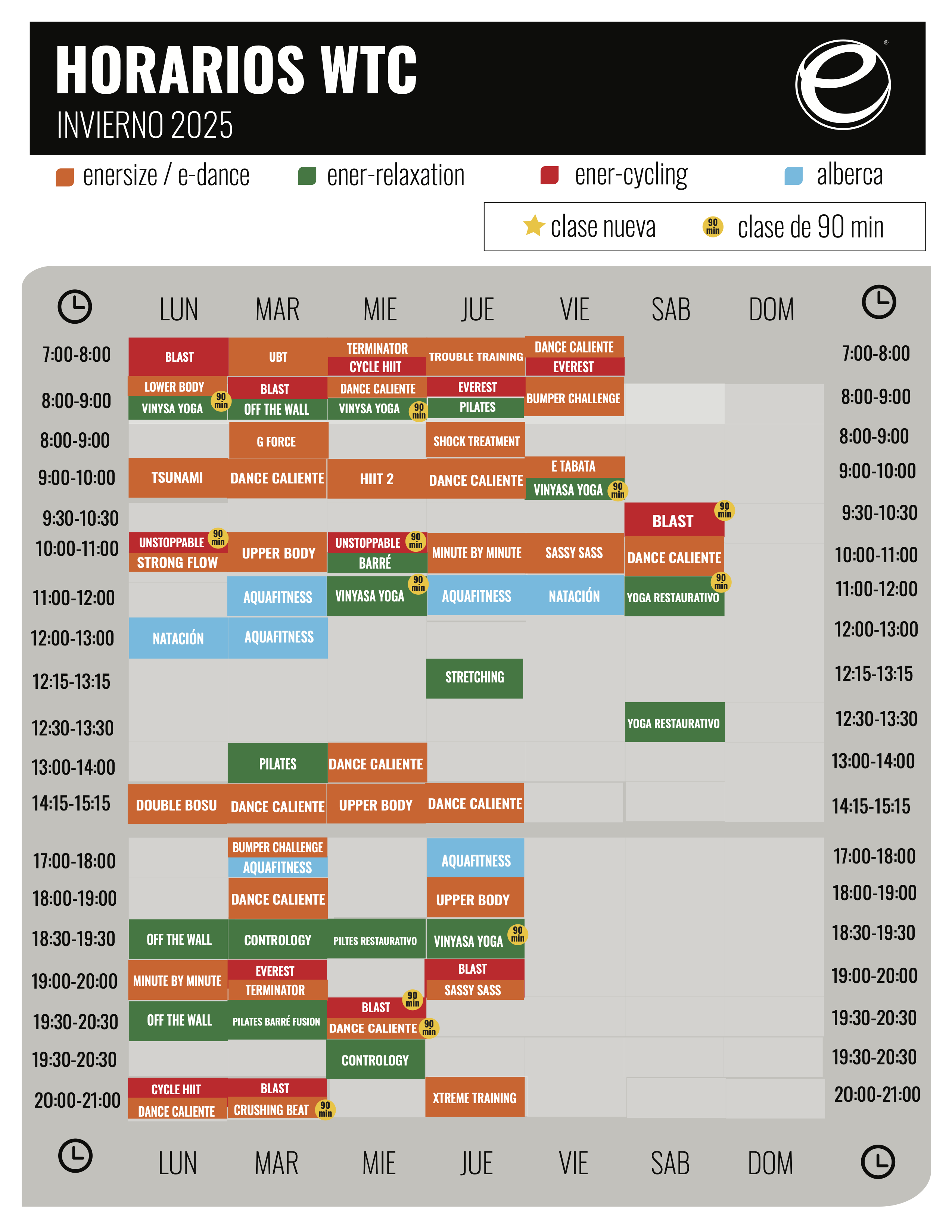 Horarios WTC